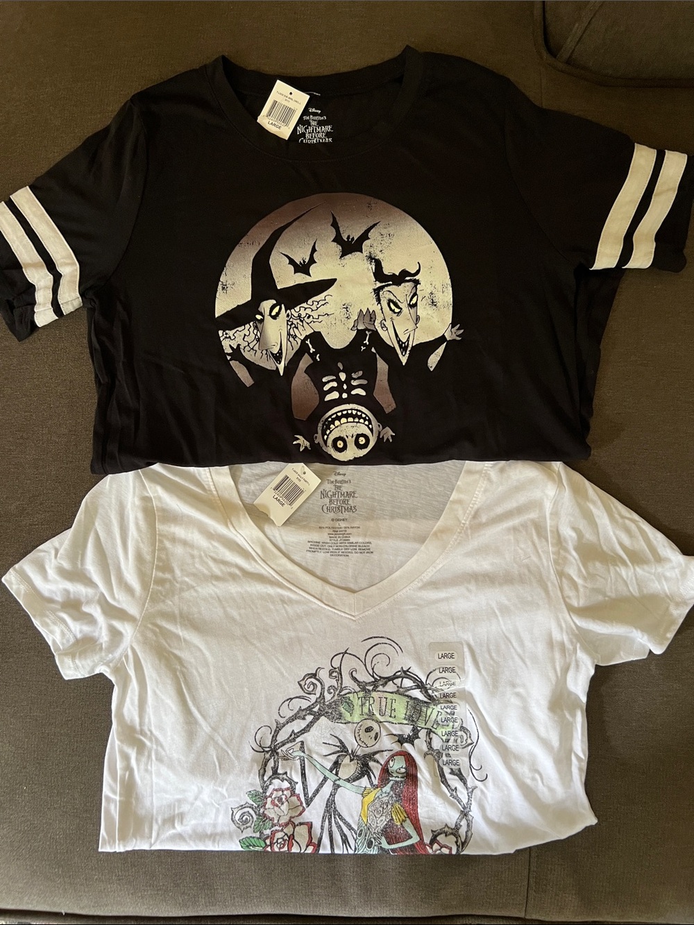 Nightmare Before Christmas t-shirts.